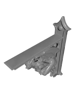 Female Gargoyle Corbel Shelf Bracket – Gothic Wall Shelf Support