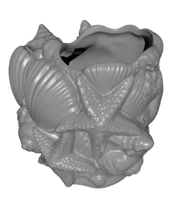Free Starfish Seashell Makeup Brush Holder STL – Coastal Vanity Organizer 3D Print