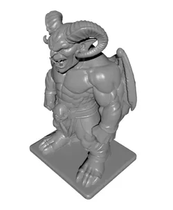 Gargoyle Warrior STL | Dark Gothic Fantasy | Gothic Shelf Accent | Gift for Fantasy Fan