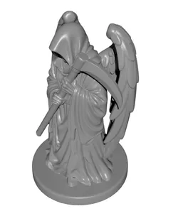 Gothic Grim Reaper STL | Dark Fantasy Figurine | Gothic Altar Accent | Gift for Fantasy Lover