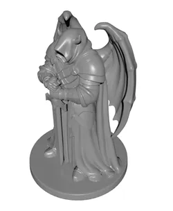 Guardian Knight Statue STL | Gothic Dark Fantasy | Cathedral Shelf Decor | Gift for RPG Fans