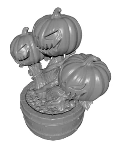Halloween Pumpkin Monster STL | Jack O Lantern | Pumpkin Decor