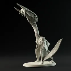 Hatzegopteryx eating 1-35 scale pre-supported pterosaur