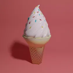 ice cream low poly  Low-poly 3D model