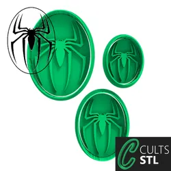 KIT CORTADORES HOMEM ARANHA - 5, 7 e 9cm