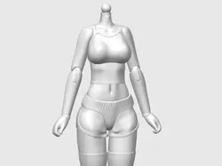 Kotobukiya Sousai Shojo Teien, mecha girl head base, compatible with different neck joints - Free 3D Print Model