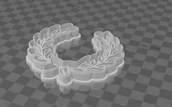 Laurel wreath cookie cutter