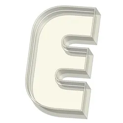 Letter E