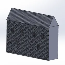 Medieval building in scale 1:72