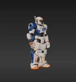 Modular Articulated Action Figure – Interchangeable Parts & Rotating Joints