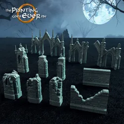 Modular Cemetery Walls - Supportless Gothic Terrain