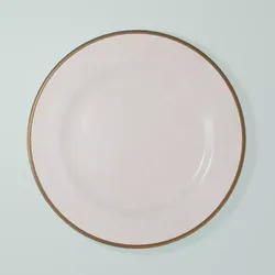 Plate dinner with gold trim 3D model