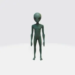 Realistic Alien Character 3D Model