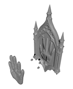 The Seer’s Hand Sign Frame – Gothic Wall Art Occult Palm Plaque