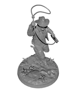 THE VETERAN COWHAND - 3D MODEL - 50MM