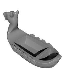 Viking Dragon Longship Planter - Nordic Boat Flower Pot