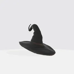 Witch Hat 3D Model - Halloween Fantasy Magic Wizard Hat