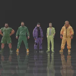 🔥 10 Pack DELUXE SET: Cypress Street Mafia : 1/64th Scale Figures : Urban Dioramas