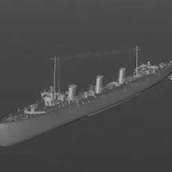 3D model material of the Austro-Hungarian destroyer "Jäger"