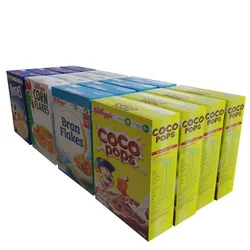 4 Assorted Cereal Boxes 3D model