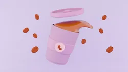 A cup of coffee 3D model