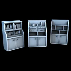 Bookshelf Set - Medieval Town Set