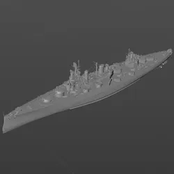 Brazilian battleship Atlantic 3D model material