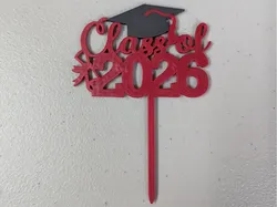 Class of 2026 Graduation Cake Topper - Free 3D Print Model