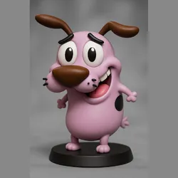 Coraje, el perro cobarde, figura estilo chibi