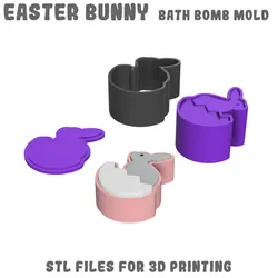 Easter bunny bath bomb mold
