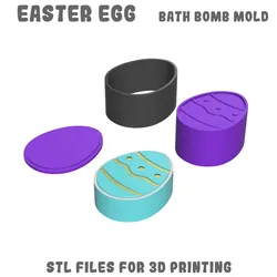 Easter egg bath bomb mold
