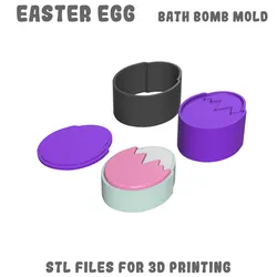 Easter egg bath bomb mold