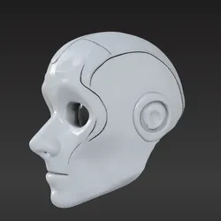 Modern Cyber Mask STL – Lightweight with Vent & Eye Cutouts