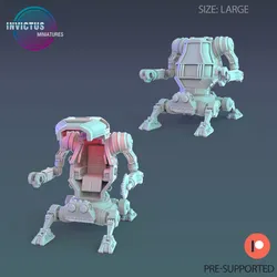Red Planet Control Unit / Siege Engine / Settler Machine / Roving Vehicle / Space Colonist Construct / Steampunk Infantry Robot / Cosmic Invasion Army / Cyberpunk / Sci-Fi Encounter