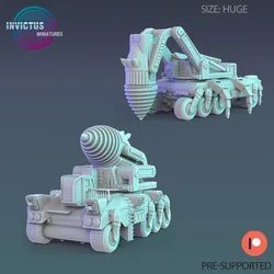 Red Planet Drill Station / Siege Engine / Settler Machine / Roving Vehicle / Space Colonist Construct / Steampunk Infantry Robot / Cosmic Invasion Army / Cyberpunk / Sci-Fi Encounter
