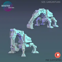 Red Planet Excavator / Siege Engine / Settler Machine / Roving Vehicle / Space Colonist Construct / Steampunk Infantry Robot / Cosmic Invasion Army / Cyberpunk / Sci-Fi Encounter