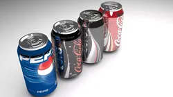 Soda Cans Set 3D model