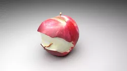 Worm In Apple 3D model