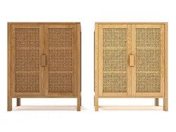 Compact Cabinet MayLea Rattan PBR 3D model