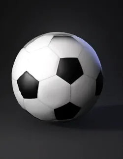 Create a realistic 3D model of a modern size 5 association football