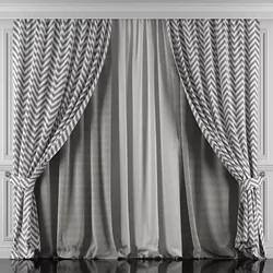 Curtain Set 444 3D model