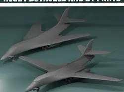 Drones & Aircraft STL Download - B-1B Lancer (v1) Stealth Bomberby Z-MAN DEVELOPERS