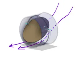 duct damper for bathroom