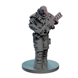 Gak, Quell Warrior - Sci-Fi Mercenary STL
