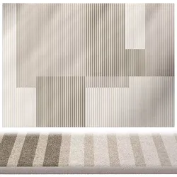 Geometric Modern Rug 3D model