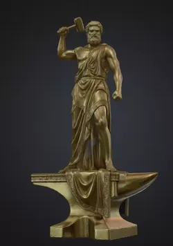 Hephaestus Golden Statue Texture