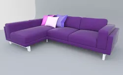 Nockeby Leather Sofa VR AR  Low-poly 3D model