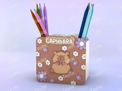 Other STL Descărcare - Pen Holder cute capybara - TeoRk