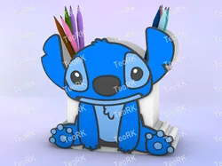 Other STL Descărcare - Pen Holder CUTE STITCH SITTING - TeoRk