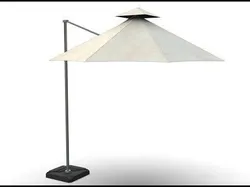 Outdoor Umbrella Realistic Low poly  Low-poly 3D model